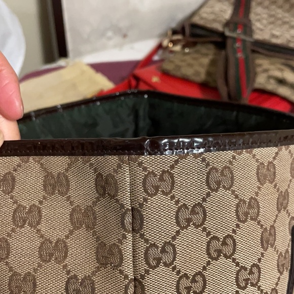 Authentic Gucci Mono Tote Canvas - Picture 9 of 16